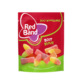 Red Band Duo Winegums Zoet Zuur 215G