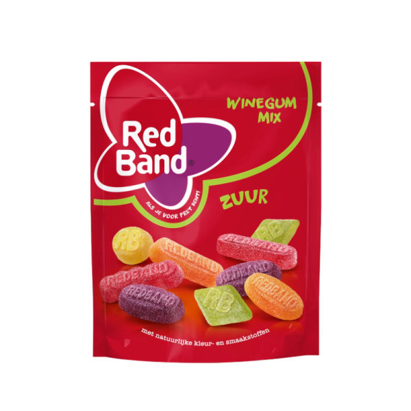Red Band Winegum Mix Zuur 250G