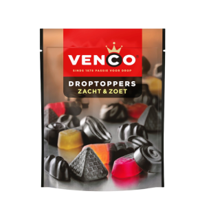 Venco Droptoppers Zacht & Zoet 280G