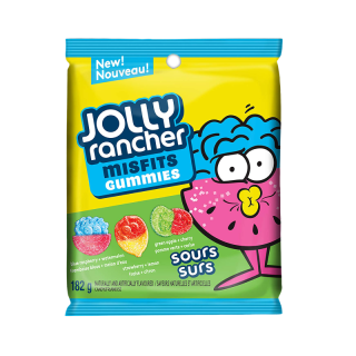 Jolly Rancher Misfits Gummies Sours Surs 182G