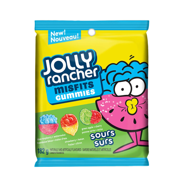 Jolly Rancher Misfits Gummies Sours Surs 182G