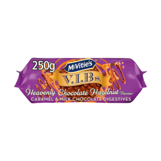 McVitties V.I.Bs Heavenly Hazelnut Digestives 250G