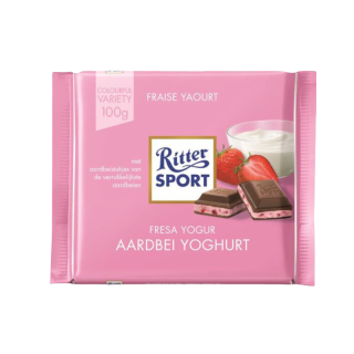 Ritter Sport Aardbei Yoghurt 100G