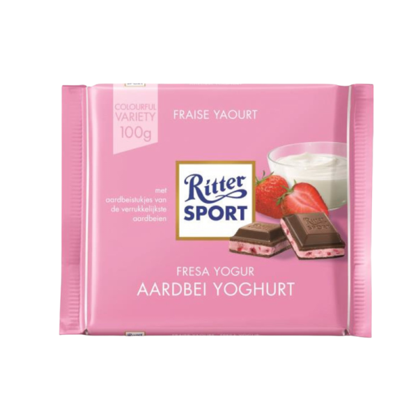 Ritter Sport Aardbei Yoghurt 100G