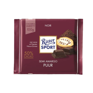Ritter Sport Noir Puur 50% 100G