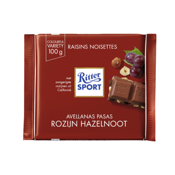Ritter Sport Rozijn Hazelnoot 100G