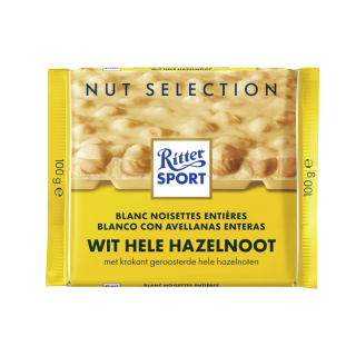 Ritter Sport Wit Hazelnoot 100G