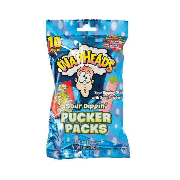 Warheads Sour Dippin Puckers Packs 84G
