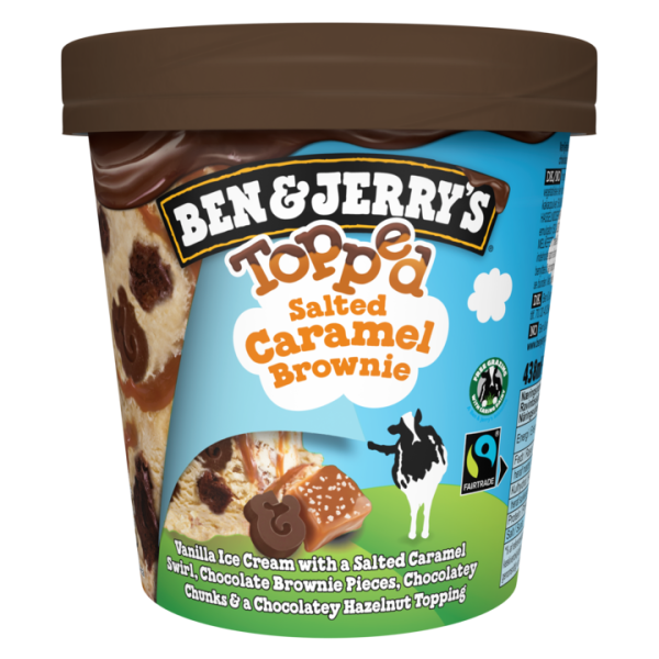 Ben & Jerry's Topped Salted Caramel Brownie 465ML