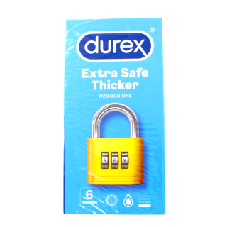 Durex Extra Safe Thicker 6-pack