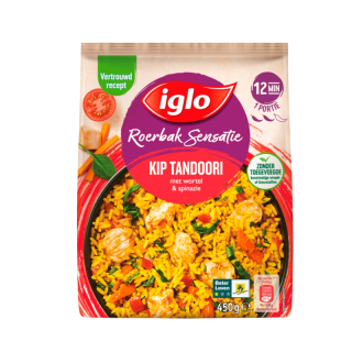 Iglo Roerbak Sensatie Kip Tandoori 450G