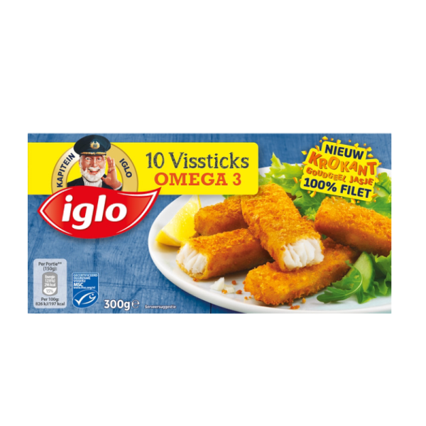 Kapitein Iglo Vissticks 300G