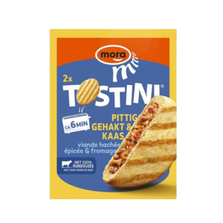 Mora Tostini Pittig Gehakt & Kaas 200G
