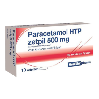 Healthypharm Paracetamol HTP Zetpil 500MG 10x