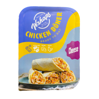 Wrhaps Halal Chicken Döner Cheese 420G